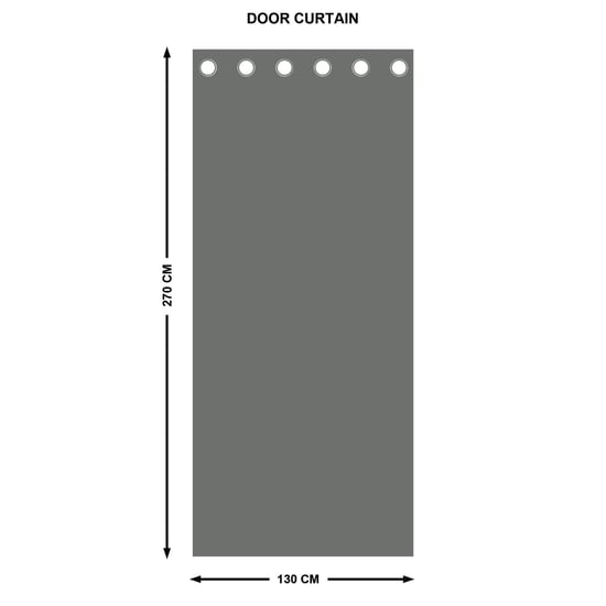 Southwalk Set of 2 Jacquard Light Filtering Door Curtains - 9ft