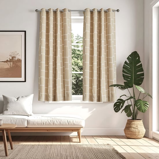 Southwalk Set of 2 Jacquard Light Filtering Window Curtains