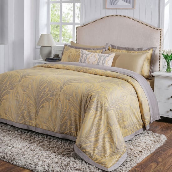 MASPAR Classical Ornate Cotton 8Pcs Printed Double Bed-In-A-Bag Set