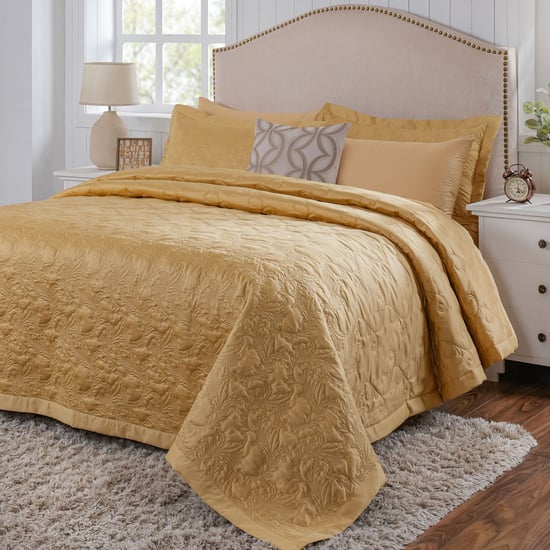 MASPAR Classical Ornate Cotton 8Pcs Embroidered Double Bed-In-A-Bag Set