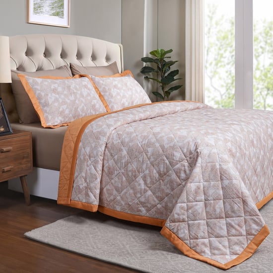 MASPAR Eclectic Geo Cotton Geometric Print Double Quilt