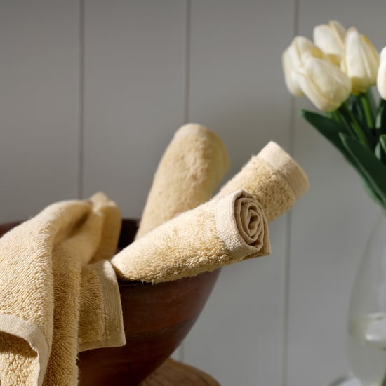 MASPAR Classical Ornate Set of 4 Cotton Embroidered Face Towels - 30x30cm