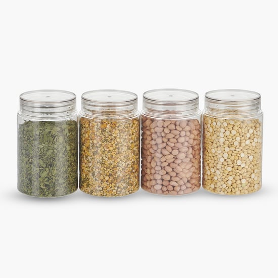 STEELO Homely Set of 4 PET Storage Containers - 1L
