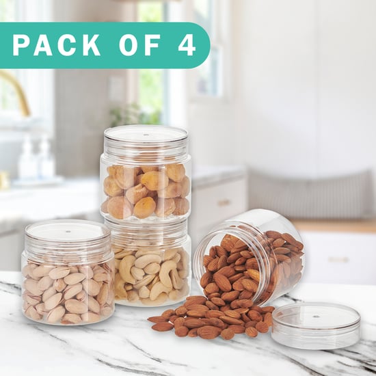 STEELO Homely Set of 4 PET Storage Containers - 500ml