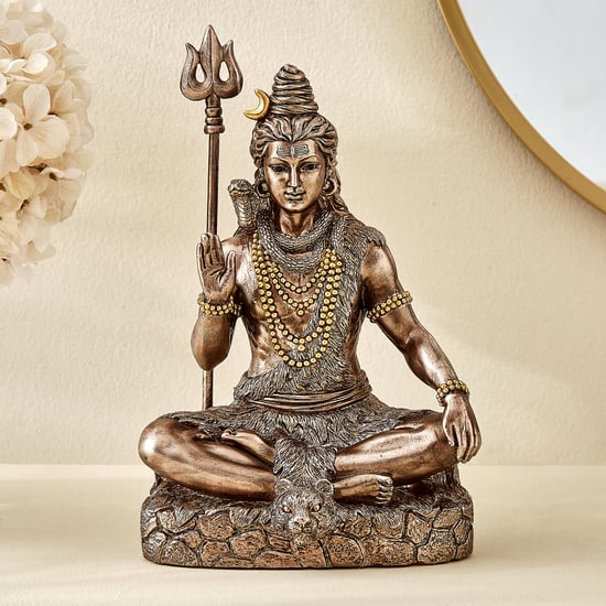 Haven Aura Polyresin Sitting Shiva Figurine