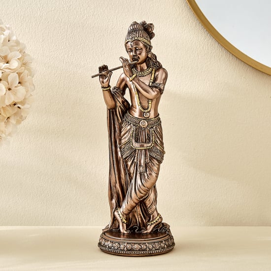 Haven Aura Polyresin Krishna with Flute Figurine