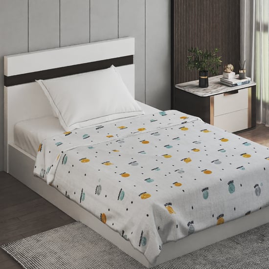 Slate Kids Space Print Single Blanket