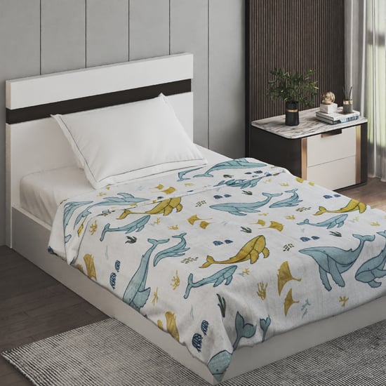 Slate Kids Underwater Printed Single Blanket