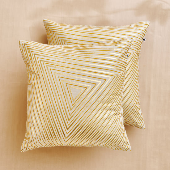 Celestial Vortex Set of 2 Foil Print Cushion Covers - 40x40cm