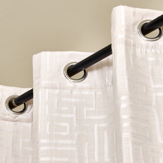Morris Maze Set of 2 Jacquard Light Filtering Door Curtains