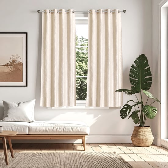 Morris Maze Set of 2 Jacquard Room Darkening Window Curtains