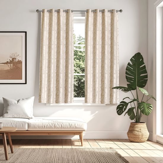 Morris Tendril Set of 2 Jacquard Room Darkening Window Curtains