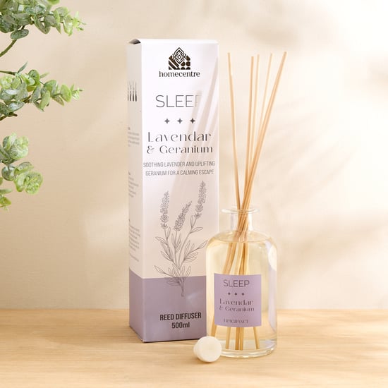 Adriana Sleep Lavender and Geranium Reed Diffuser Set