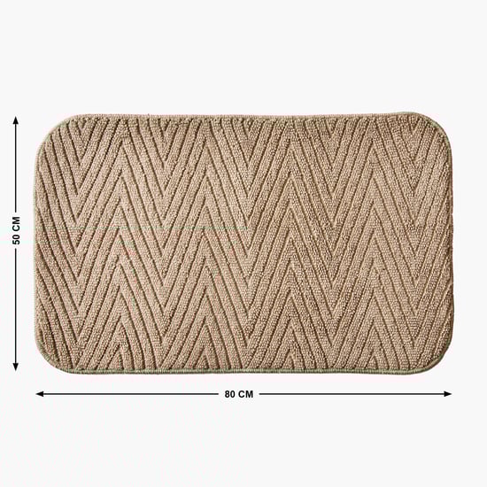 Fiesta Dots Memory Foam Chevron Anti-Slip Bath Mat - 80x50cm