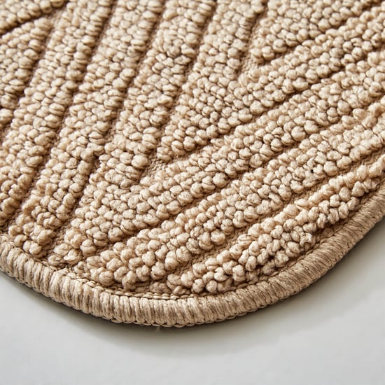 Fiesta Dots Memory Foam Chevron Anti-Slip Bath Mat - 80x50cm