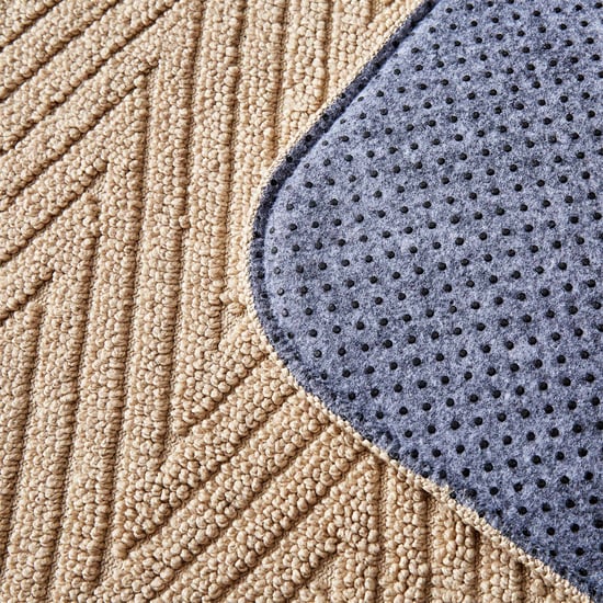 Fiesta Dots Memory Foam Chevron Anti-Slip Bath Mat - 80x50cm