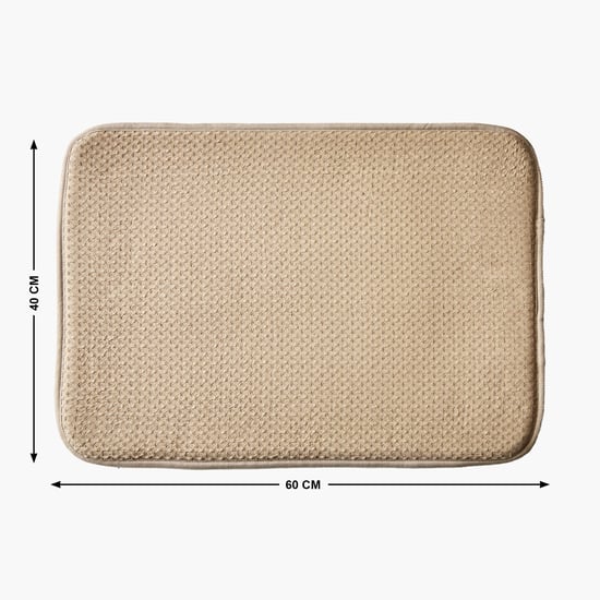 Fiesta Dots Memory Foam Waffle Anti-Slip Bath Mat - 60x40cm