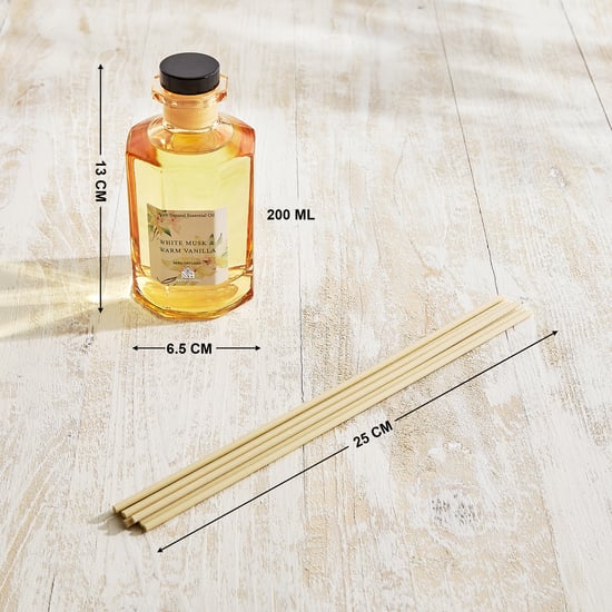 Utopia Refresh Bouquet White Musk and Warm Vanilla Reed Diffuser Set