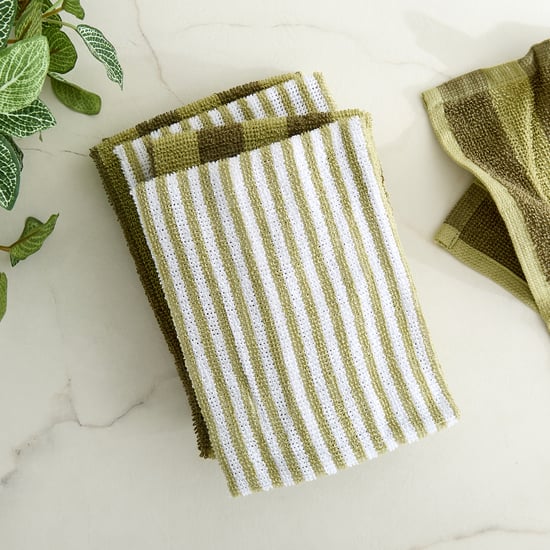 Fervid Botanica Set of 5 Cotton Striped Dish Towel