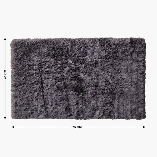 Fiesta Ruffle Memory Foam Fur Anti-Slip Bath Mat - 75x45cm