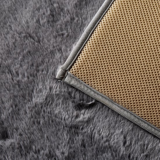 Fiesta Ruffle Memory Foam Fur Anti-Slip Bath Mat - 75x45cm