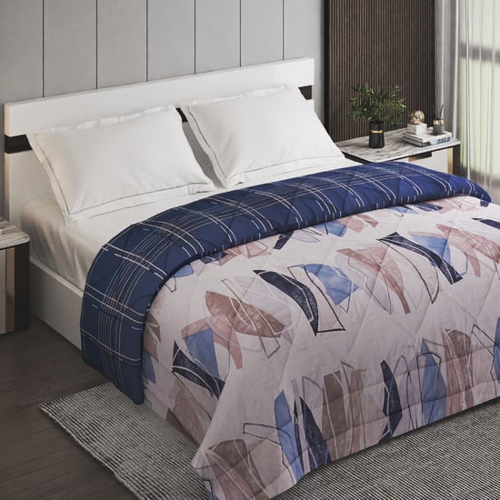 Onxy Berlin Denby Cotton Printed Reversible Double Comforter