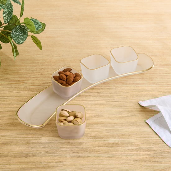 Frostra Hernan 5Pcs Frosted Glass Serving Set - 72ml