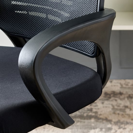 Yuva Neo Mesh Mid Back Office Chair - Black