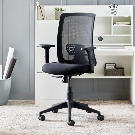 Yuva Breathe Mesh Mid Back Office Chair Black