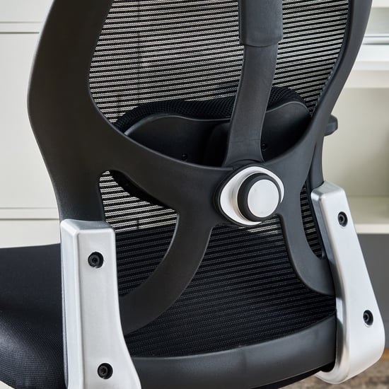 Yuva Zenith Mesh High Back Office Chair - Black