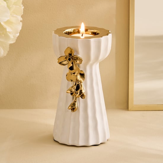 Stellar Celestial Orla Porcelain Floral T-Light Holder