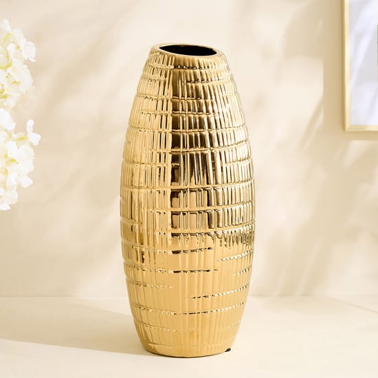 Stellar Celestial Orel Porcelain Ribbed Vase