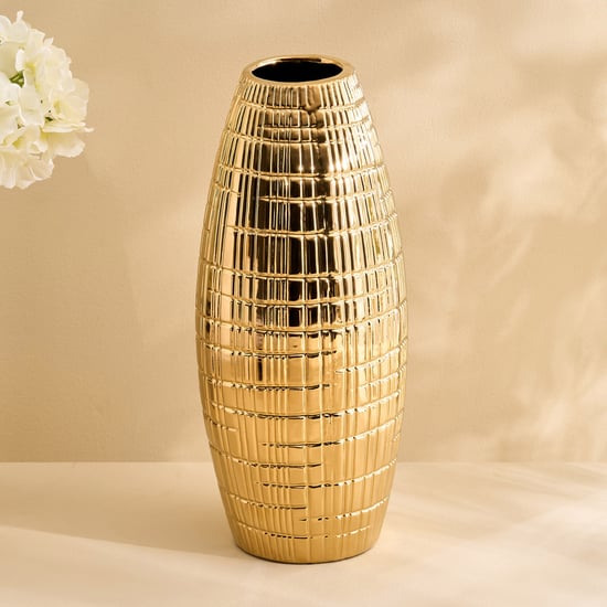Stellar Celestial Orel Porcelain Ribbed Vase