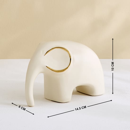 Stellar Fantasy Eldor Set of 2 Ceramic Elephant Figurines with Vase