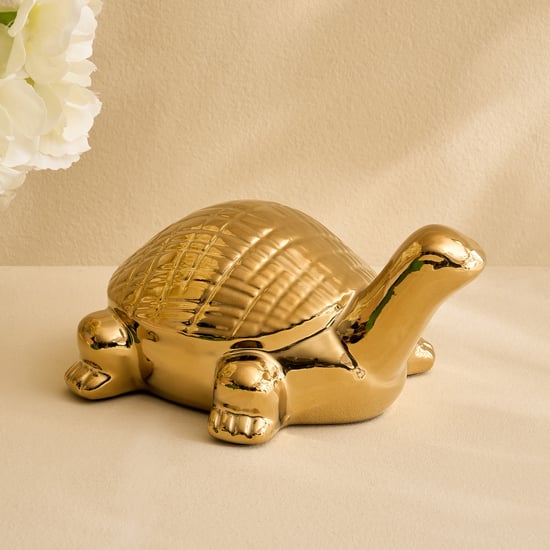 Stellar Celestial Orel Porcelain Ribbed Turtle Figurine