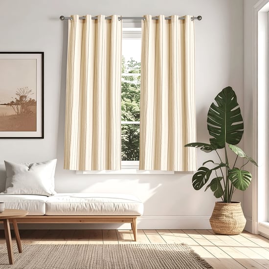 Ashley Set of 2 Woven Light-Filtering Window Curtains