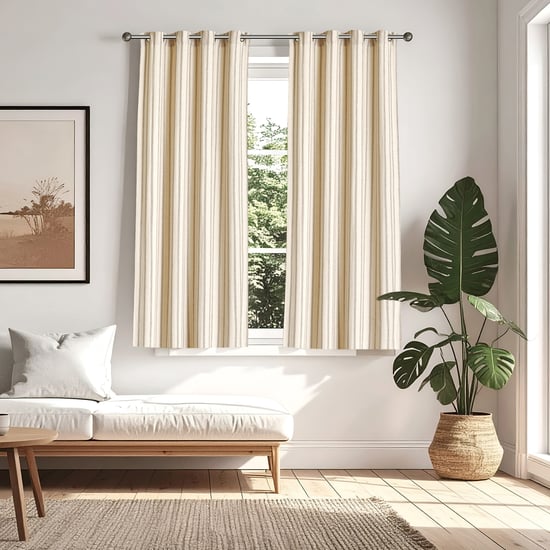 Ashley Set of 2 Woven Light-Filtering Window Curtains