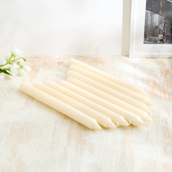 Claire Set of 8 Unscented Taper Candles