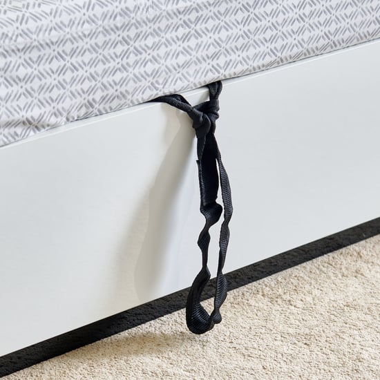 Sterling Albert King Bed with Hydraulic Storage - White