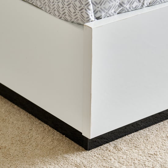 Sterling Albert King Bed with Hydraulic Storage - White