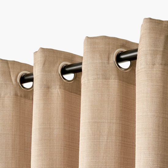 Glimmer Dusk Adreine Set of 2 Woven Light Filtering Window Curtains - 5.2ft (160cm)
