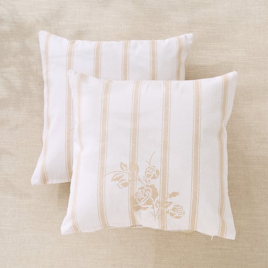 Fiesta Pumice Stone Set of 2 Printed Cushion Covers - 40x40cm