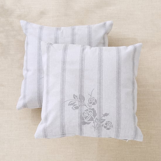 Fiesta Pumice Stone Set of 2 Printed Cushion Covers - 40x40cm