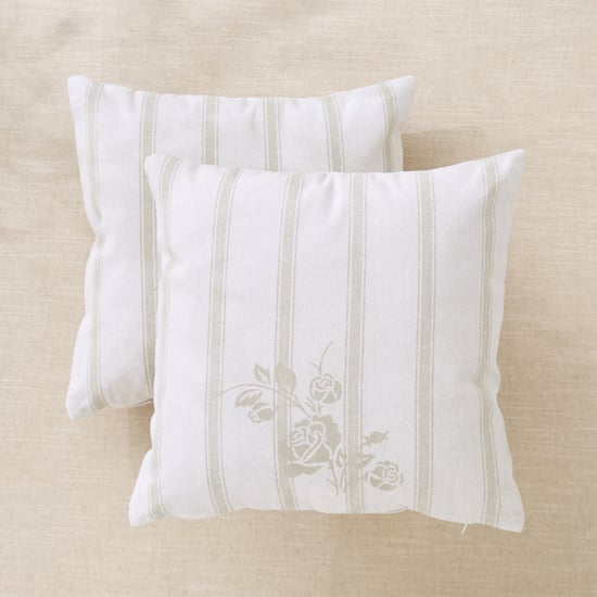 Fiesta Pumice Stone Set of 2 Printed Cushion Covers - 40x40cm