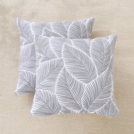 Fiesta Sand Shell Set of 2 Printed Cushion Covers - 40x40cm