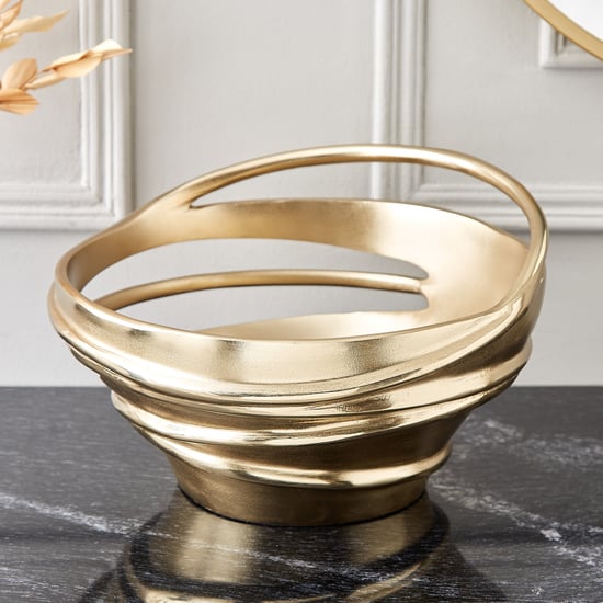 Brim Royale Swirl Aluminium Decorative Bowl