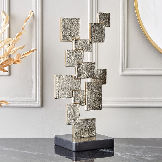 Brim Royale Blocks Aluminium Sculpture Table Accent