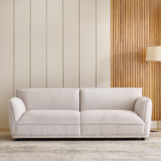 Morrison Fabric 3-Seater Sofa - Beige