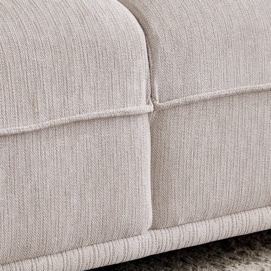 Morrison Fabric 3-Seater Sofa - Beige