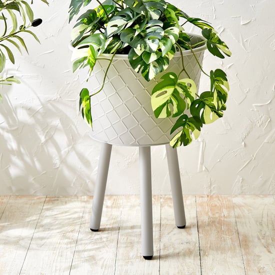 Lets Garden Rustica Metal Floor Planter with Stand
